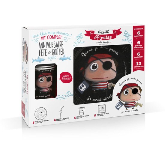 Coffret anniversaire carton Pirate  de Label Tour