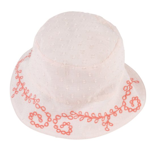 Chapeau plumetis brodé Rose 50 de Carrément Beau