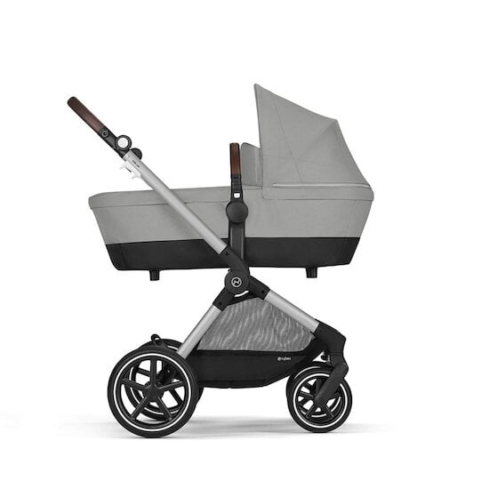 Poussette 2-en-1 Eos Lux Châssis Silver - Stone Grey   de CYBEX