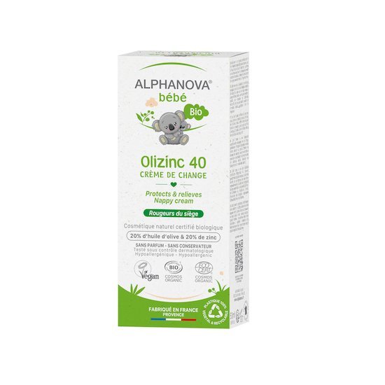 Crème de change bébé Olizinc 40   de Alphanova bébé Crème de change bébé Olizinc 40   de Alphanova bébé