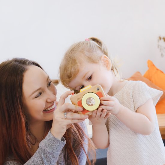 Mon premier appareil photo Bois/Jaune  de Classic World