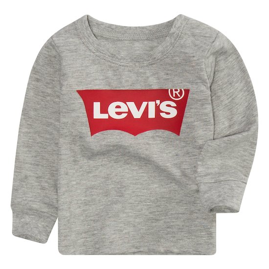 T-shirt manches longues Batwing Gris chiné 12 mois de Levi's Kids