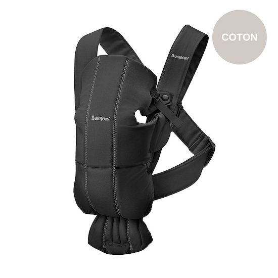 Porte-bébé Mini en coton BABYBJORN - noir