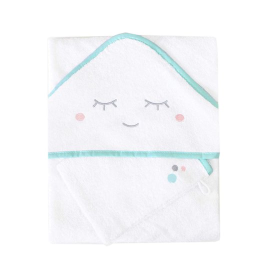 Set Sortie de bain + Gant Éponge