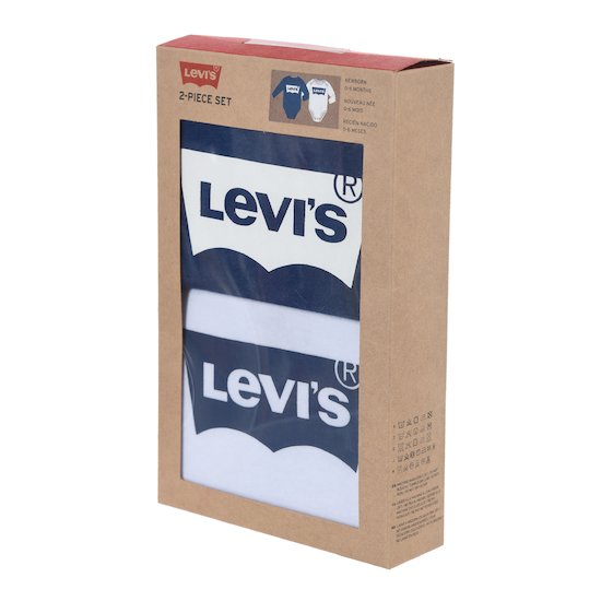 Lot 2 bodies à manches longues Blue  de Levi's Kids