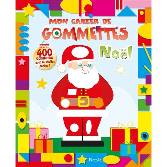 Mon cahier de gommettes brillantes Noël  de Piccolia