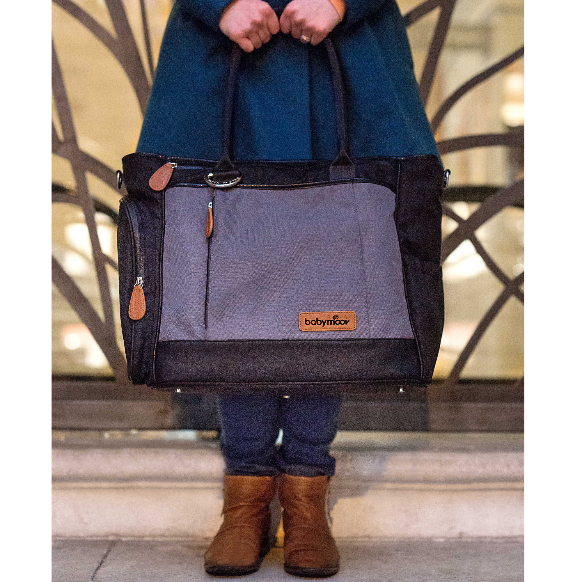 Sac essential bag Gris Smokey de Babymoov Sacs langer Aubert