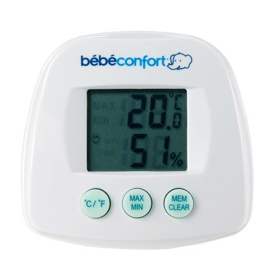 Thermomètre hygromètre Blanc  de Bébé Confort