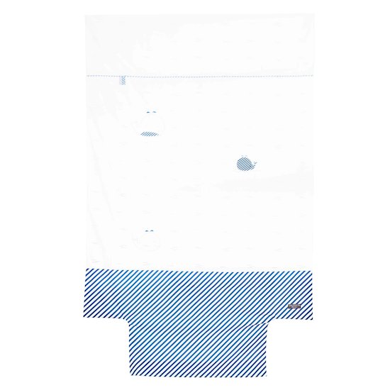 Blue Baleine Parure 100 x 135 cm Blanc  de Sauthon Baby's Sweet Home