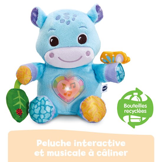 Peluche Théo mon hippo câlin   de Vtech Peluche Théo mon hippo câlin   de Vtech