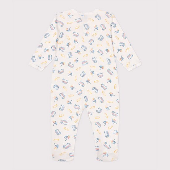 Pyjama en coton vans Marshmallow 6 mois de Petit Bateau Pyjama en coton vans Marshmallow 6 mois de Petit Bateau