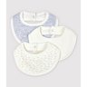 Lot de 3 bavoirs en coton biologique