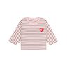 Tee-shirt bébé en coton à manches longues rayé