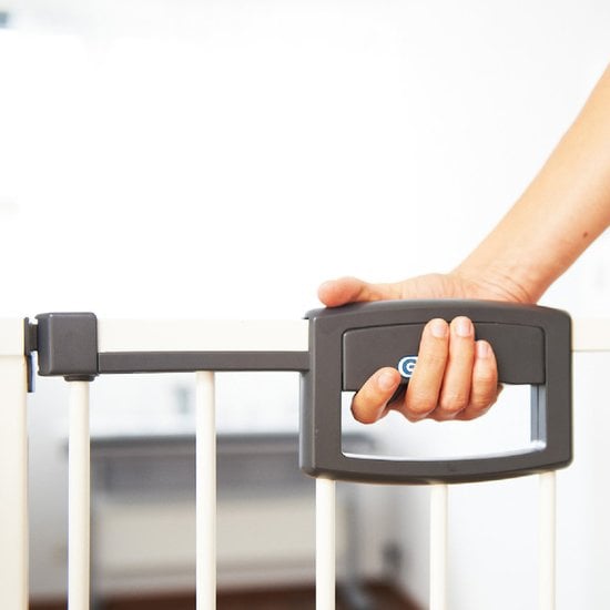 Barrière Easylock+ Bois Metal Metal Blanc 68-76 cm de Geuther Barrière Easylock+ Bois Metal Metal Blanc 68-76 cm de Geuther