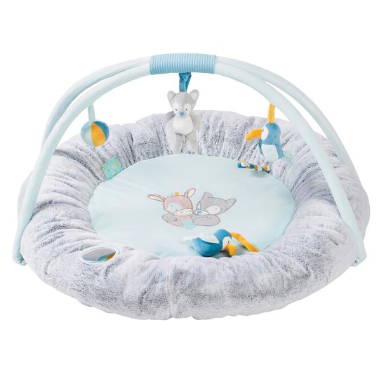 Tim & Tiloo tapis d'éveil pouf avec arches Bleu  de Nattou