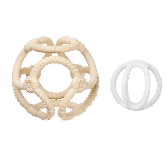 Set de balles Silicone Argile / Blanc  de Nattou