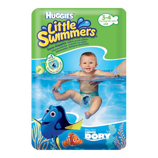 Couches-Culottes Little Swimmers Dory 7-15 kg  12-36 mois de Huggies