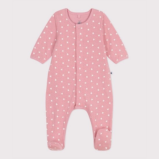 Bodyjama bébé en tubique petits cœurs