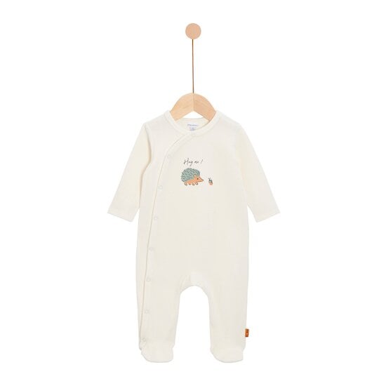 Cœur de pain d'épice Pyjama coton Ecru  de P'tit bisou