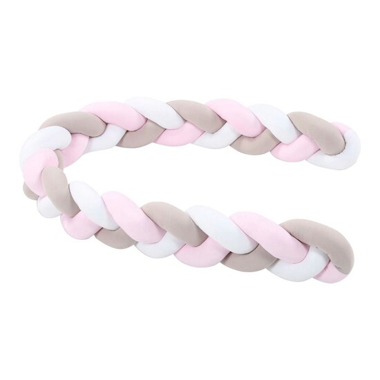 Tresse cale-bébé Rose / Blanc  de Babybay