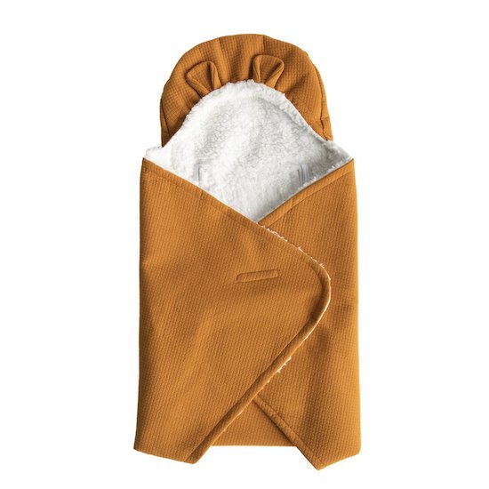 Couverture nomade Fluffy Caramel  de Domiva