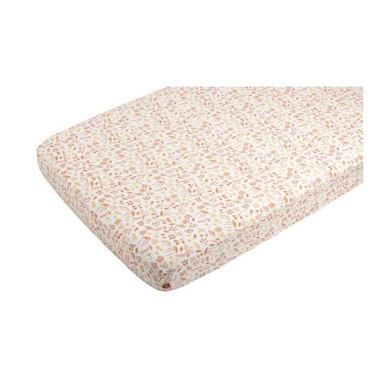 Esmée Lot de 2 draps-housse Bio Motif Floral  de Sauthon Baby Déco Esmée Lot de 2 draps-housse Bio Motif Floral  de Sauthon Baby Déco