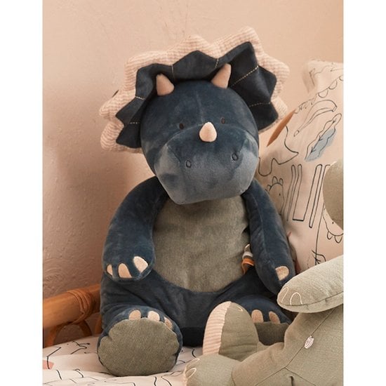 Peluche medium Ops en veloudoux Bleu  de Noukies