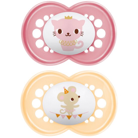 Lot de 2 Sucettes Original Aléatoire Original Animaux Aléatoire  de Mam