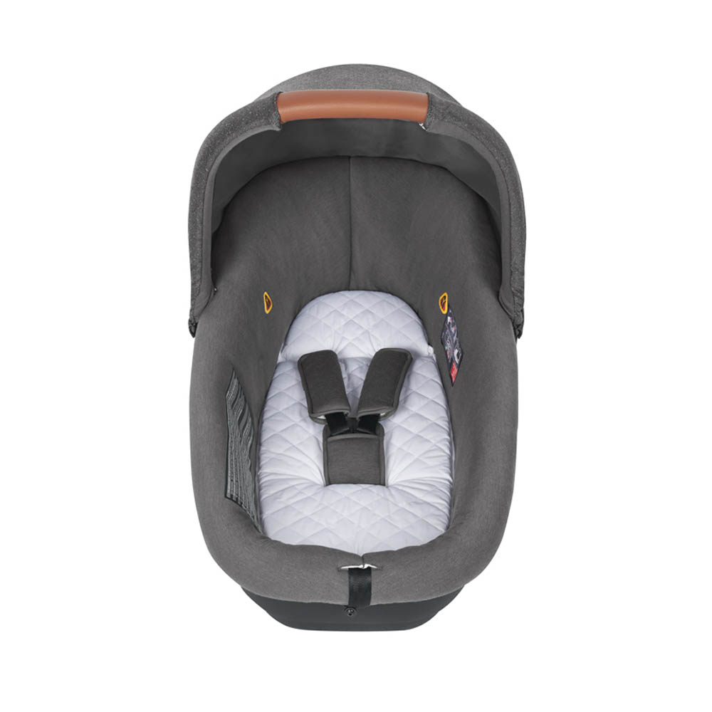 Nacelle BEBE CONFORT Amber, Groupe 0, Utilisable en voiture, Confortable,  Sécuritaire, 0-6 mois (environ 10kg), Graphite