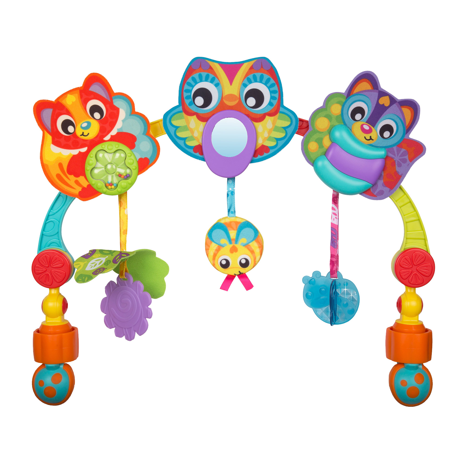 40173 Multicolore Avec Jouets D/étachables Junyju Fold and Go Activitiy Playgym D/ès la Naissance Playgro Arche de Jeux Pliable