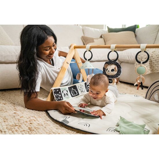 Tapis d'éveil Gymini Luxe Noir et Blanc  de Tiny Love Tapis d'éveil Gymini Luxe Noir et Blanc  de Tiny Love