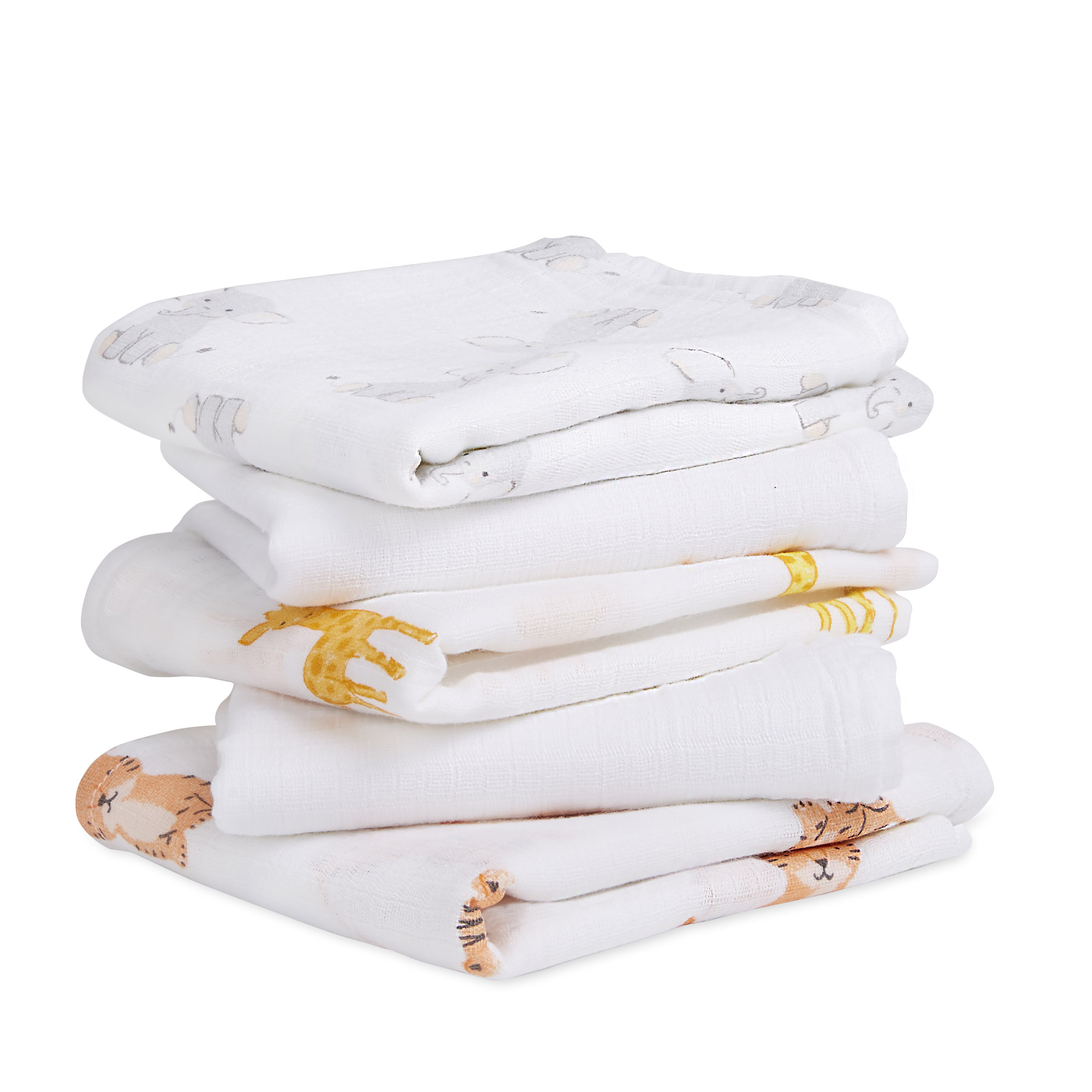 Imprim/és 6 langes en mousseline 100/% coton 60 x 60 cm
