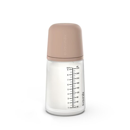 Biberon Anti-colique zéro zéro Almond 270 ml - Débit Moyen de Suavinex Biberon Anti-colique zéro zéro Almond 270 ml - Débit Moyen de Suavinex