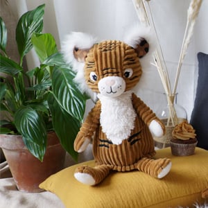 Peluche géante Spéculos le Tigre de Les Déglingos