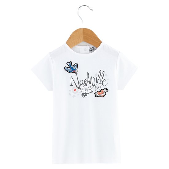 T-shirt manches courtes collection Nashville Music City Fille Blanc 24 mois de Nano & nanette