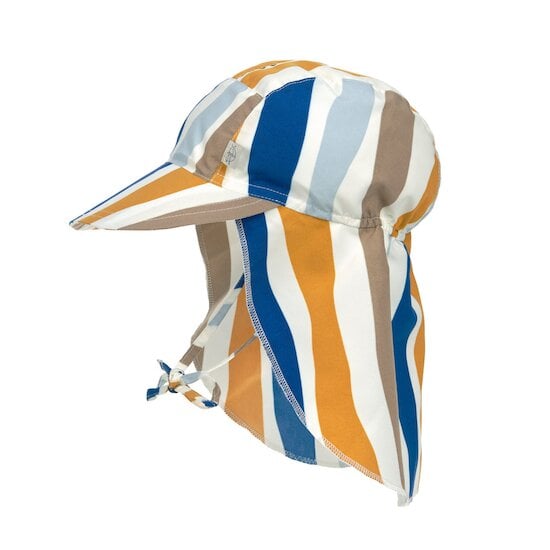 Casquette protège nuque anti-UV Vagues Bleu  de Lässig