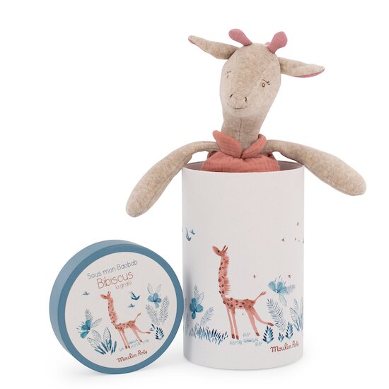 Sous mon Baobab Peluche Girafe Bibiscus  de Moulin Roty Sous mon Baobab Peluche Girafe Bibiscus  de Moulin Roty