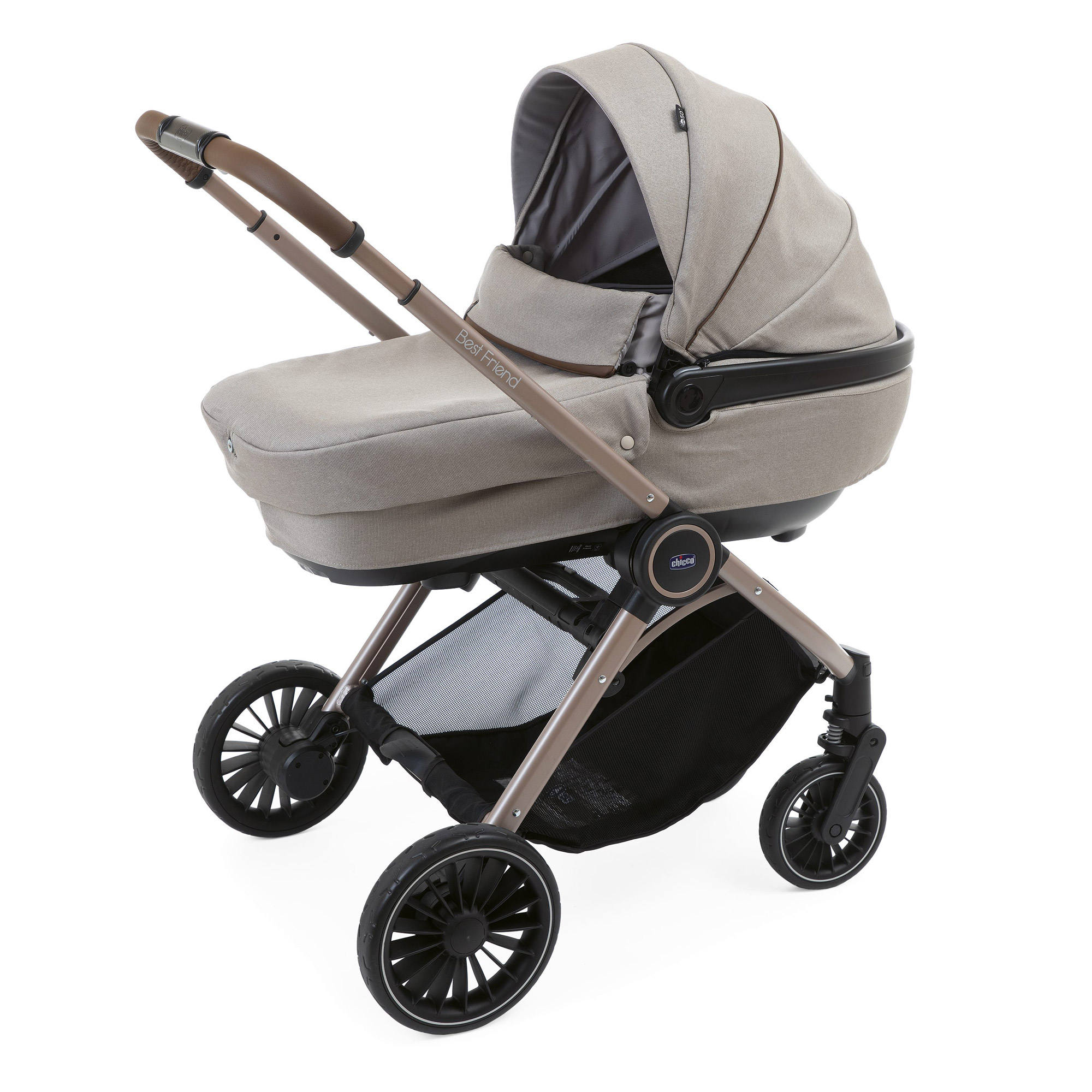 Poussette Trio Best Friend Pro Comfort Desert Taupe de Chicco ...