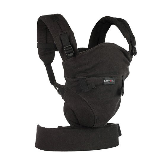 Porte Bebe Ergonomique Evolutif Matiere Echarpe De Portage Tricot Click Noir De Babylonia Porte Bebe Ventral Aubert