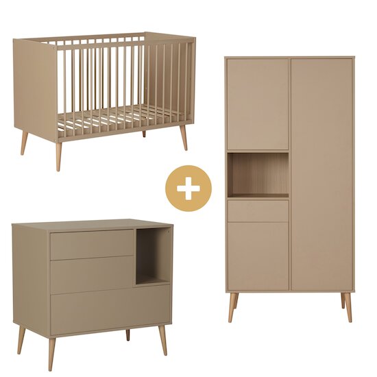 Chambre Cocoon : Lit bébé 60x120 + Armoire + Commode   de Quax Chambre Cocoon : Lit bébé 60x120 + Armoire + Commode   de Quax