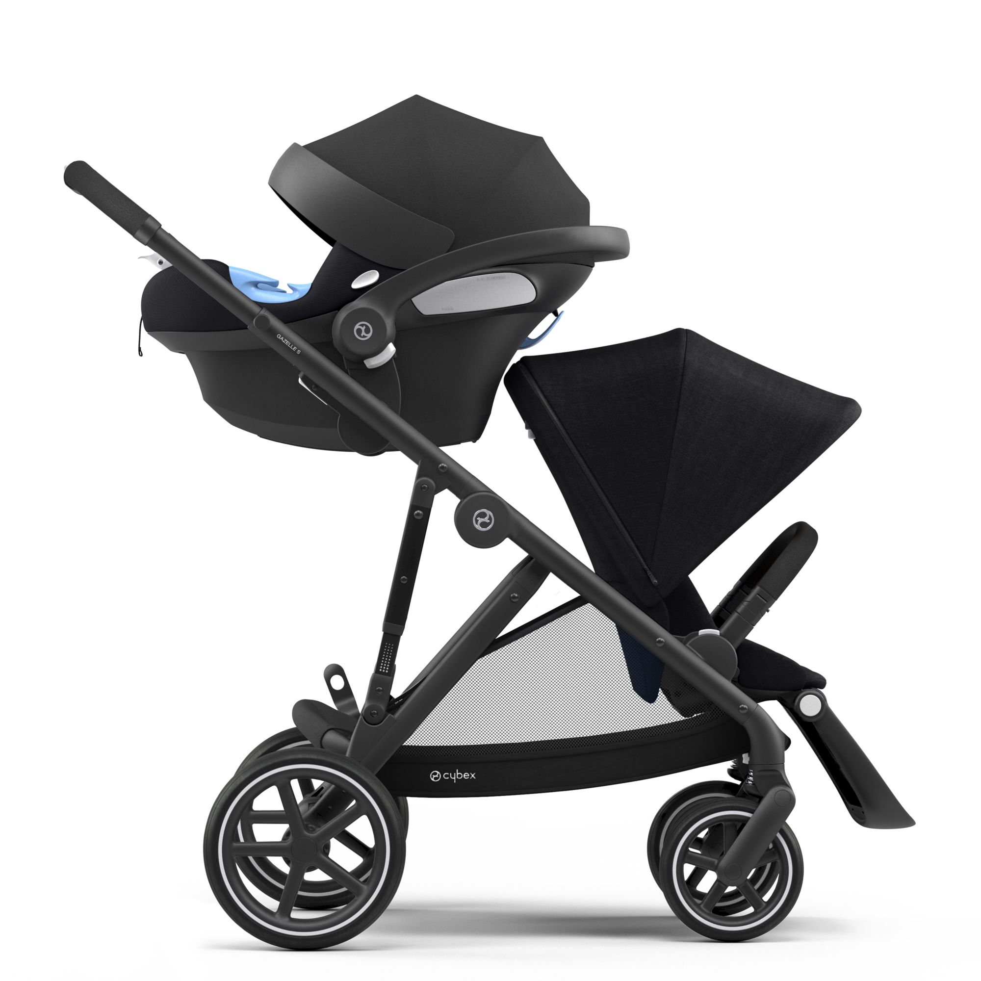 Poussette Gazelle S Black/Deep Black de CYBEX, Poussettes citadines ...
