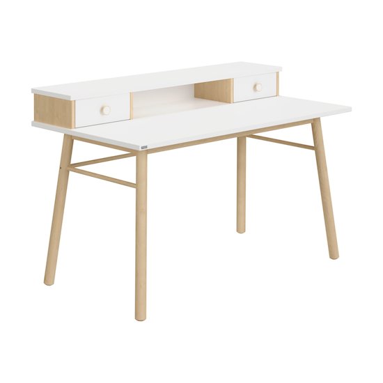 Ylvie bureau Blanc craie/Bouleau  de Paidi