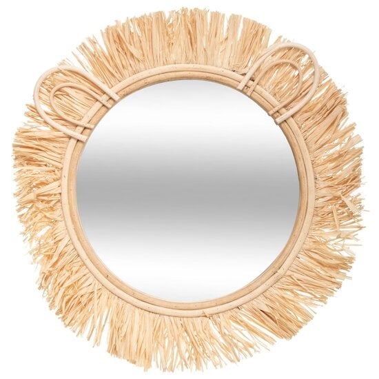 Miroir enfant en raffia Lion  de Atmosphera