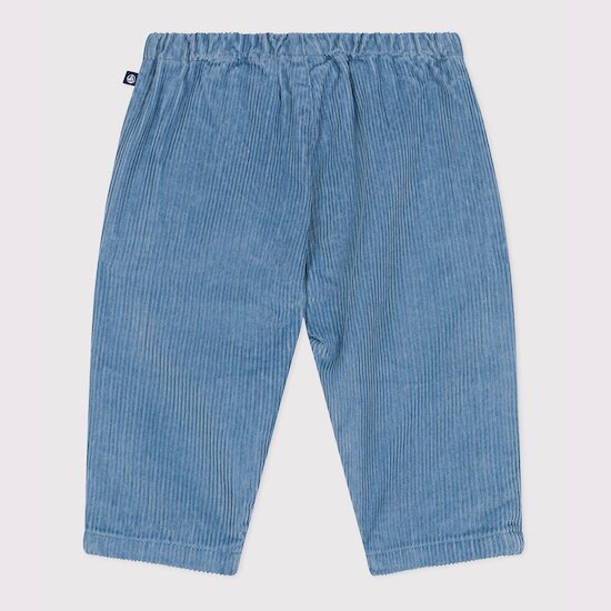 Pantalon bébé en velours uni   de Petit Bateau Pantalon bébé en velours uni   de Petit Bateau
