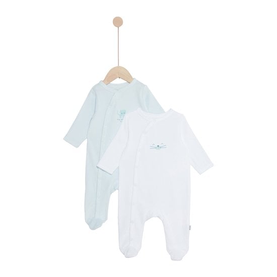 Mes Essentiels Lot 2 Pyjamas Pure  de P'tit bisou