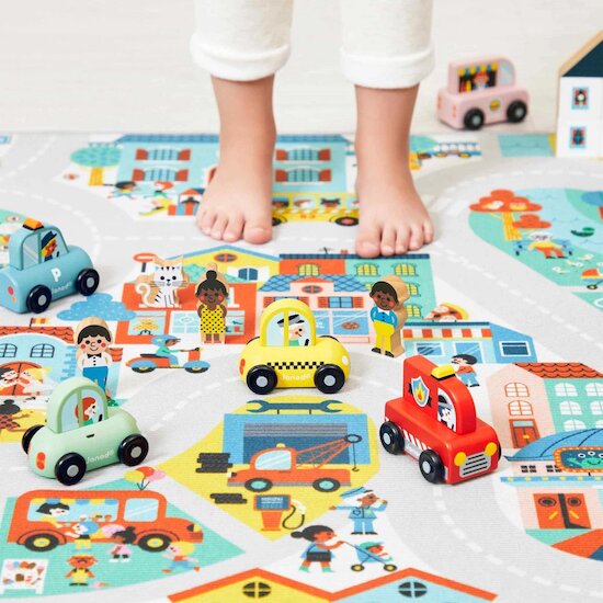 Camion Pompiers Bois Rouge  de Janod