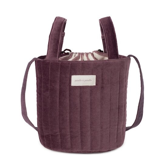 Sac pour Poussette Bucket Cherry Velvet  de pasito a pasito