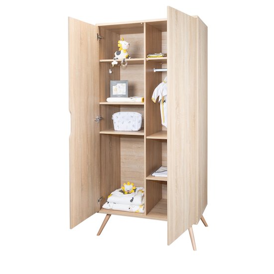 Sixties Armoire 2 portes Bois  de Sauthon Baby's Sweet Home Sixties Armoire 2 portes Bois  de Sauthon Baby's Sweet Home