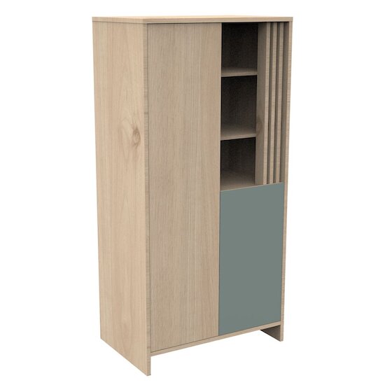Tokyo Armoire Chêne Suave Sauge  de Sauthon Baby's Sweet Home Tokyo Armoire Chêne Suave Sauge  de Sauthon Baby's Sweet Home