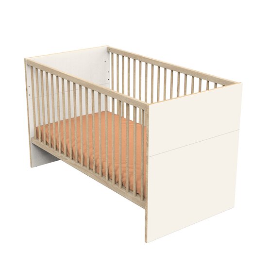 Camille Little Big Bed Crème Chêne Doré 70 x 140 cm de Sauthon Baby's Sweet Home